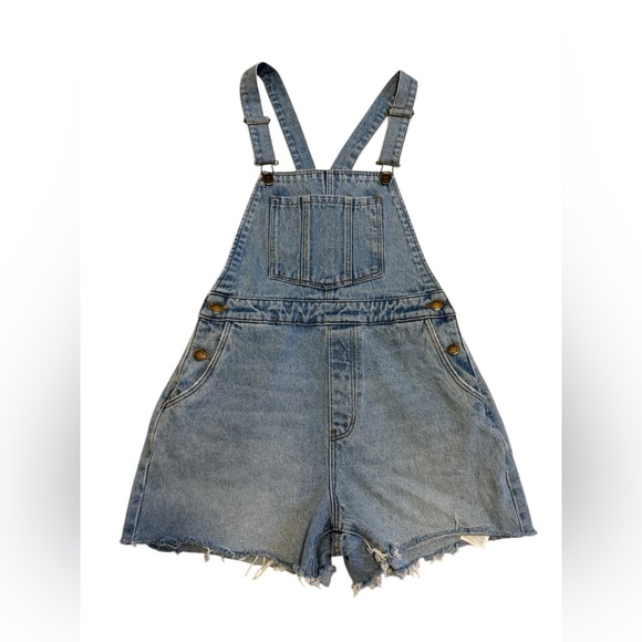 NWT Rollas Original Short Overall Sylvie Blue Size 27 - Picture 3 of 7
